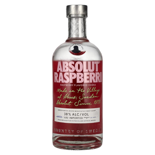 Absolut Vodka Himbeere 38% Vol.  0,7L